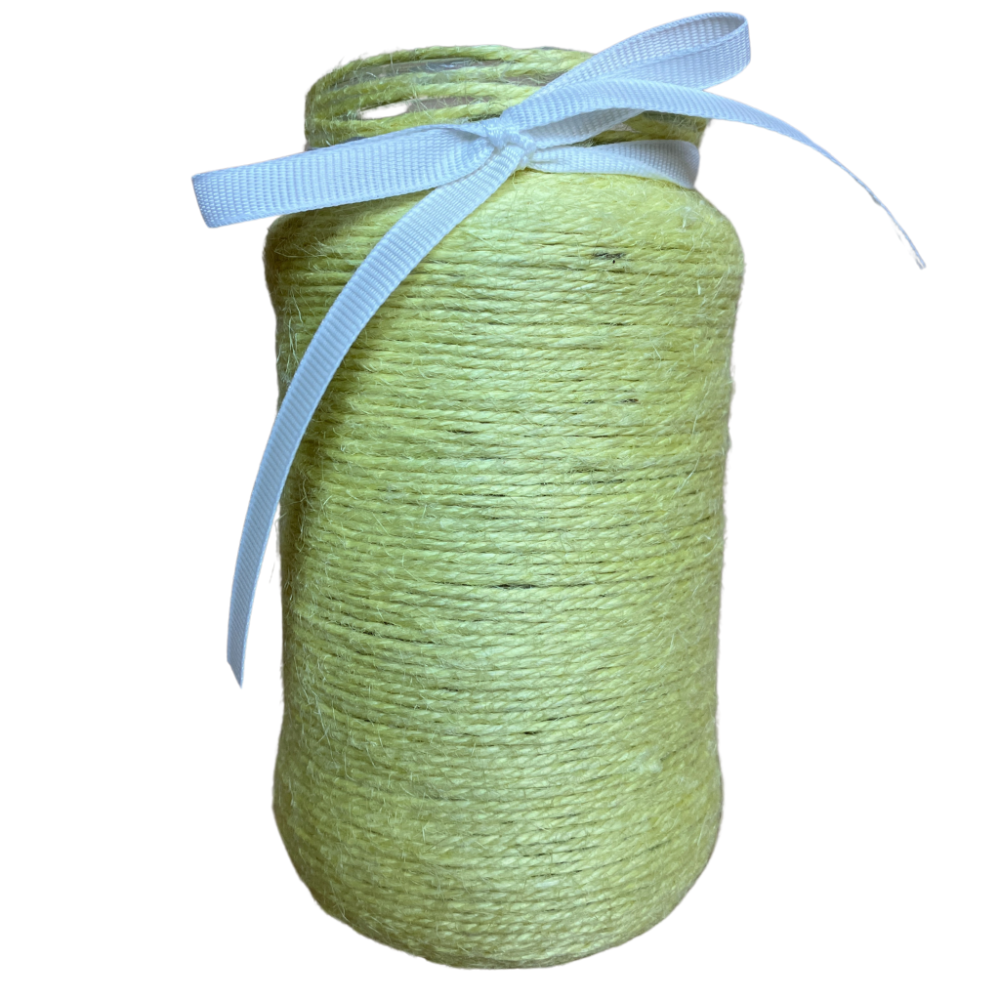 Glass Vase Yellow Cord | 13.5*7 CM